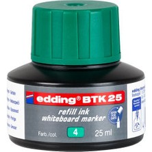 Edding BTK25 Beyaz Tahta Kalemi Yedek Dolum Mürekkebi Yeşil