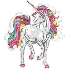 Ega Unicorn Çocuk Odası Duvar Sticker