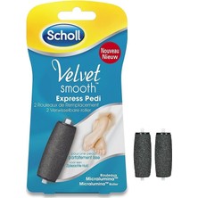 Scholl Velvet Smooth 1 Adet Çok Sert Deriler + 1 Adet Yumuşak Deriler İçin 2'li Yedek Başlik Seti Elmas Taneleri İle (Karışık)