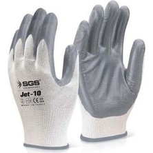 SGS Nitril Eldiven Örme 10 No Jet