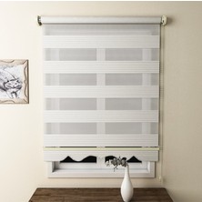 Brillant Pliseli Zebra Stor Perde 80 x 200 cm Ekru MZ481 cm