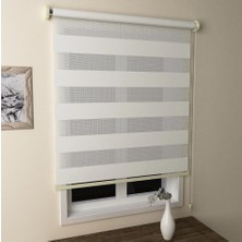 Brillant Stor Zebra Perde Beyaz MZ507 100 x 200 cm