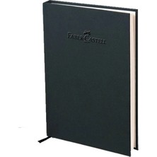 Faber-Castell Natural Seri A5 Ciltli Kareli Defter Kömür Grisi140' Yaprak