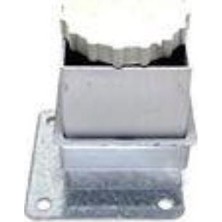 Sym Alüminyum Ayak Kare 40X40 5Cm Mat Krom