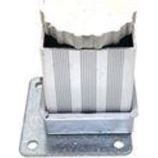 Sym Alüminyum Ayak Kare 40X40 5Cm Çizgili