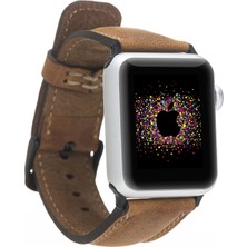 Bouletta Apple Watch Uyumlu Deri Kordon 42/44mm-G19 Taba