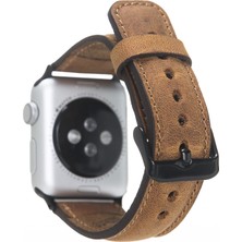 Bouletta Apple Watch Uyumlu Deri Kordon 42/44mm-G19 Taba