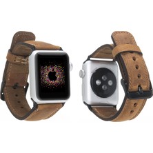 Bouletta Apple Watch Uyumlu Deri Kordon 42/44mm-G19 Taba