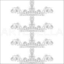 Artebella Artebella 1770 K Büyük Dantel Transfer (Koyu Zeminde Uygulanır,23x34cm)