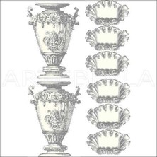 Artebella Artebella 1775 K Büyük Dantel Transfer (Koyu Zeminde Uygulanır,23x34cm)