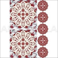 Artebella Artebella 1779 V Büyük Dantel Transfer (Açık Zeminde Uygulanır,23x34cm)