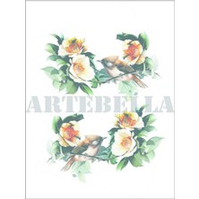 Artebella Artebella 1283K Küçük Kolay Transfer 17x24 cm (Koyu Zeminde Uygulanır,)