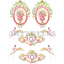 Artebella Artebella 1284K Küçük Kolay Transfer 17x24 cm (Koyu Zeminde Uygulanır,)