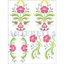 Artebella Artebella 1285K Küçük Kolay Transfer 17x24 cm (Koyu Zeminde Uygulanır,)