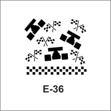 Artebella Artebella E Serisi Stenciller E-36 Stencil 10x10cm