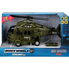 Maxx Wheels 1 16 Helikopter Sky Rescue Team Sesli Işık S00001997