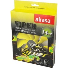 Akasa Viper 14cm PWM Yüksek Performanslı Ultra Sessiz Kasa Fanı (AK-FN063)