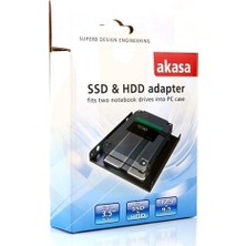 Akasa 2 x 2.5" HDD/SSD Çift Yuvalı 3.5" Dönüştürücü (AK-HDA-03)