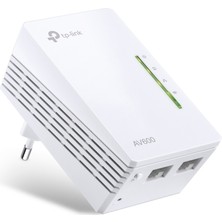 TP-LINK TL-WPA4220 AV600 300 Mbps Kablosuz Tak Kullan 2 LAN Portlu 300 Metre Mesafeli Menzil Genişletici EK Powerline Adaptör