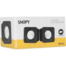 Snopy SN-66 2.0 Siyah USB Speaker