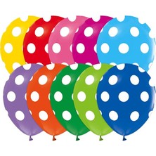 Party Marty Karışık Puantiyelli Balon 14' lü