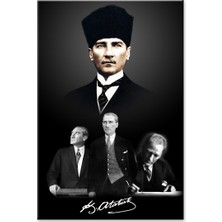 Meteor Galeri Atatürk Resimlerinden Kanvas Tablo