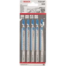 Bosch  - Hızlı Kesim Serisi Metal İçin T 321 Af Dekupaj Testeresi Bıçağı - 5'Li Paket