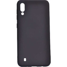 Case 4U Samsung Galaxy M10 Kılıf Klasik Mat Renkli Yumuşak Premier Silikon Siyah