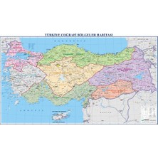 Türkiye Bölgeler Haritası 70X100
