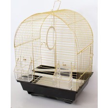 Qhpet  Eurogold Oval Çatılı Pirinç Kafes