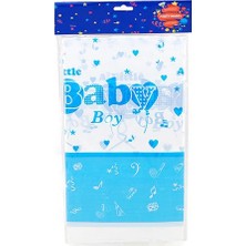 Süsle Bebek ve Parti Baby Masa Örtüsü - Mavi - 180 x 108