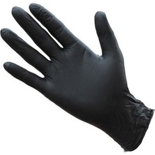 Haspet Hepak Siyah Pudrasız Lateks Eldiven