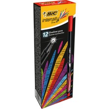 Bic Intensity Fine Liner Keçe Uçlu Kalem Kırmızı 12'Li Kutu