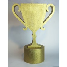 Strafor Sepeti - Strafor Altın Yaldız Ayaklı Kupa Seti, Strafor Logo, Strafor Yazı, Strafor Maket