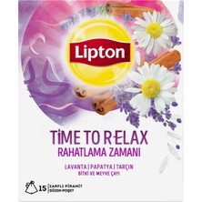 Lipton Time To Relax - Rahatlama Zamanı 22.5 gr Bardak Poşet Bitki Ve Meyve Çayı