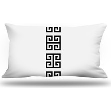 Kırlentim Yunananahtarı Dekoratif Kırlent Kılıfı