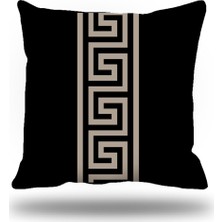 Kırlentim Yunananahtarı Dekoratif Kırlent Kılıfı