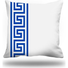 Kırlentim Yunananahtarı Dekoratif Kırlent Kılıfı