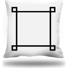 Kırlentim Yunananahtarı Dekoratif Kırlent Kılıfı