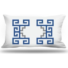 Kırlentim Yunananahtarı Dekoratif Kırlent Kılıfı