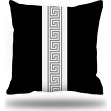 Kırlentim Yunananahtarı Dekoratif Kırlent Kılıfı