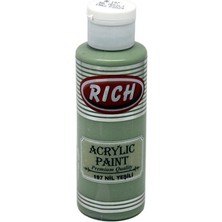 Rich Akrilik Boya 130 Cc Nil Yeşili Dayanıklı ve Dekoratif Su Bazlı Boya