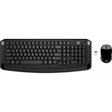 Hp 300 Kablosuz Klavye Mouse Set Siyah 3ML04AA