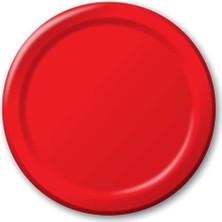 Balonevi Kırmızı Pastel Tabak 23 Cm 8 Li Bmp1020Tpl5749 (1 Paket 8 Adet)