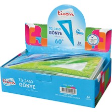 Ticon Flex Renkli Gönye 60 Derece Tg-2460