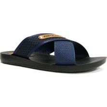 Gezer 10489 Lacivert Siyah Anatomik Erkek Terlik