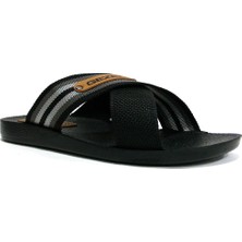 Gezer 10489 Siyah Gri Anatomik Erkek Terlik