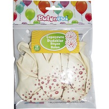 Event Party Store Balon 14'lü Dudaklar Beyaz