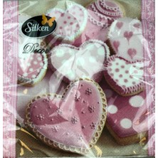 Event Party Store Peçete Pembe Kalpler 18'li