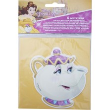 Event Party Store Prenses Güzel Ve Çirkin Davetiye 6'lı